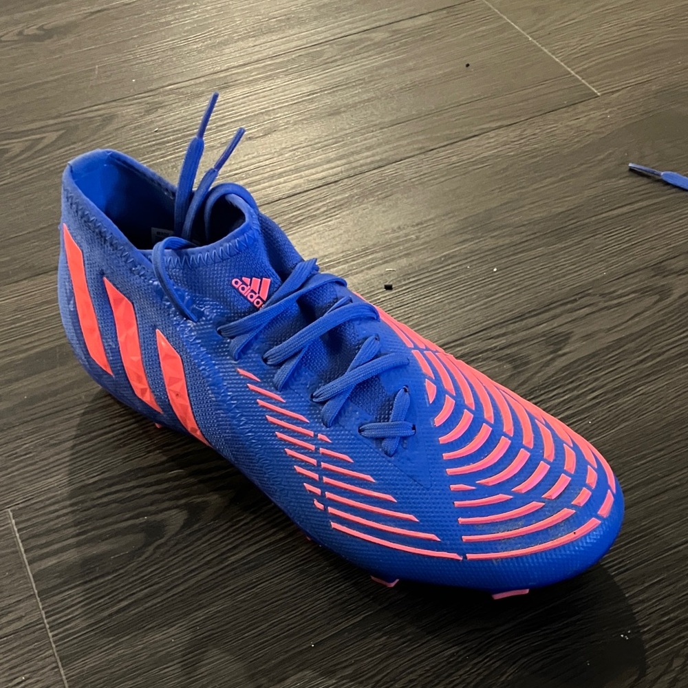 Adidas Predator Edge Blue and Red Soccer cleats